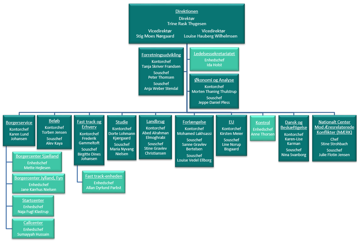 SIRIs organisationsdiagram